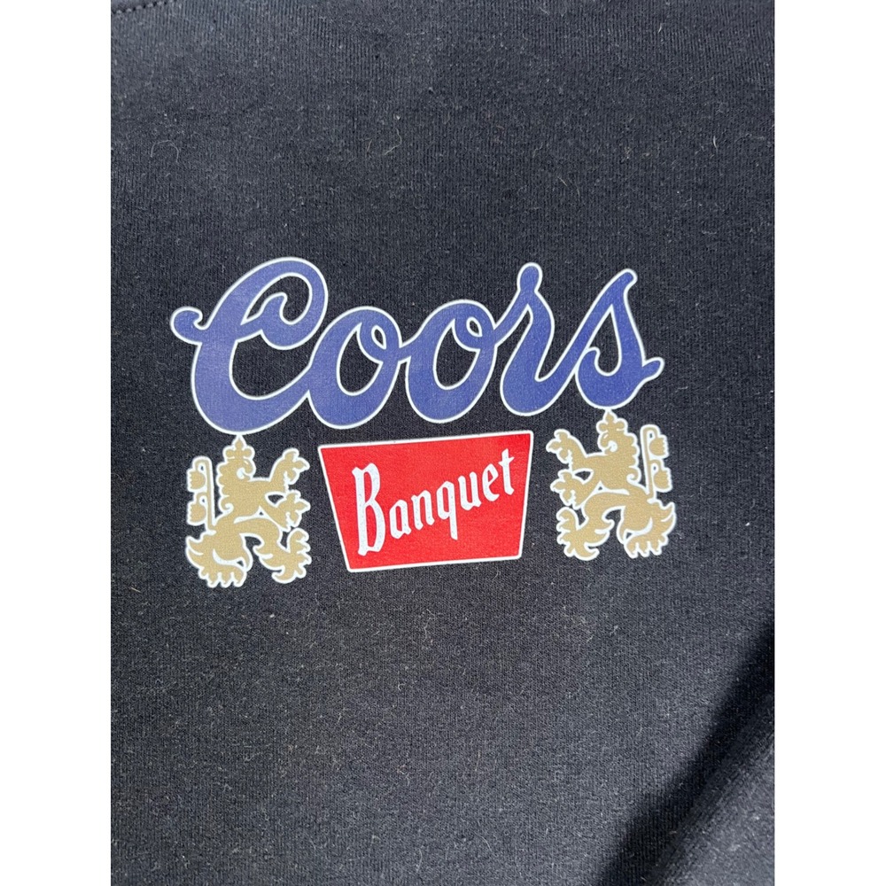 Gildan Coors Banquet Sweatshirt Mens Large Black Trump Hunting Graphic Pullover - Picture 3 of 8